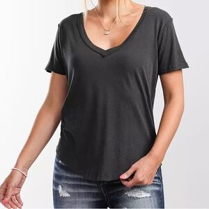 Z Supply•Organic V-Neck Tee•Raw Edge•Sz XL